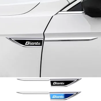 2 adet Biante Araba Yan Kapılar Bıçak Araba Metal Etiket Dış Dekoratif Çıkartmaları Modifikasyon Araba Aksesuarları