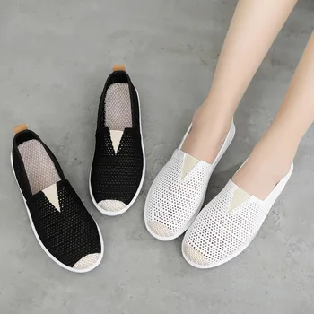 2023 Nefes İçi Boş spor ayakkabı Kadınlar için Kore Rahat Salıncak platform ayakkabılar Kadın Faux Süet Sandalet Vintage