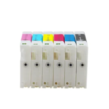 6 Renkler / Set 200 ml/adet Uyumlu Mürekkep Kartuşu İle Dolu Su bazlı Boya Mürekkep Fuji DX100 Yazıcı T7811-T7816