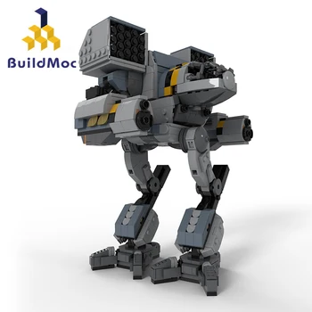 BuildMoc BattleTech Çılgın Kedi Mecha Yapı Taşları Ahşap Kurt OmniMech Klan Hayalet Ayı Robot Tuğla Oyuncaklar Çocuk Doğum Günü Hediyeleri