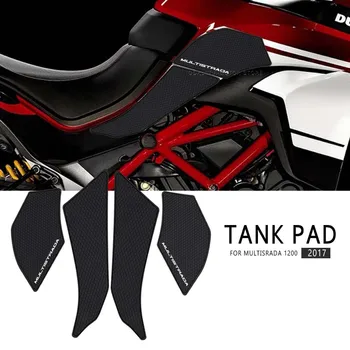 Ducati MULTİSRADA 1200 için Tank Pad Sticker Motosiklet aksesuarları Kaymaz Yan Yakıt Deposu Çıkartmaları
