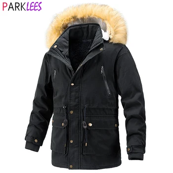 Erkek Siyah kışlık ceketler Ceket 2023 Marka Yeni Kalınlaşmak Sıcak kapüşonlu parka Erkekler Su Geçirmez Dağ Kar Ceket Rüzgarlık Palto