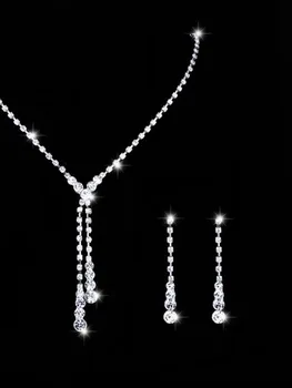 Fransız retro elmas çivili inci kolye, şık ve lüks köprücük kemiği zinciri, kadınlar için lüks ve sofistike