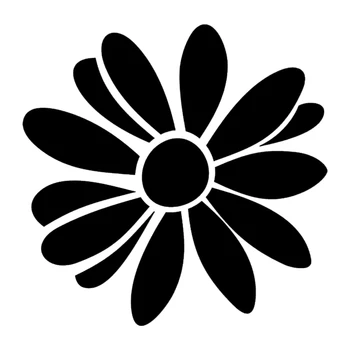 K543 # Papatya Çiçek Vinil Çıkartması Araba Sticker Su Geçirmez Oto Dekorları Tampon Arka Cam Dizüstü Bilgisayar