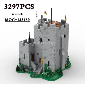 Kale Kale Karakol MOC-133150 90th Yıldönümü Ortaçağ Kalesi 3279 adet için Uygun 10305B Yapı Taşı Oyuncak doğum günü hediyesi