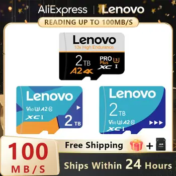 Lenovo Hafıza Kartı 2TB 1TB 512GB Flash Bellek Kartı Sınıf 10 Yüksek Hızlı Mikro Mini SD 256GB 128GB TF Kart Nintendo Anahtarı İçin