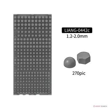 LİANG 0442C Model Somunlar ve Cıvatalar C Seti (1.2-2.0 mm) (Plastik model)