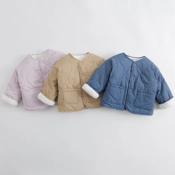 MARC & JANİE Erkek Kız sıcak tutan kaban Bebek Kış Yeni pamuklu giysiler Kış için 231169