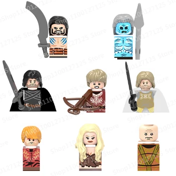 XH X0135 Film Oyun Thrones Jon Kar Beyaz Yürüyüşe Gece Saati Mini Aksiyon oyuncak figürler Blokları Montaj Çocuk Oyuncakları Hediyeler