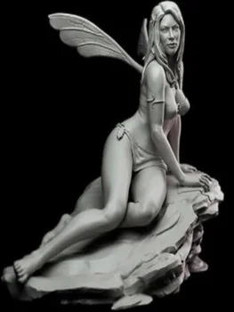 Yeni Demonte 1/24 75mm antik güzel kadın oturmak baz Reçine Şekil Boyasız model seti