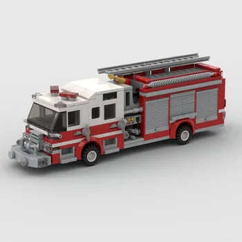 Yeni MOC - 156284 itfaiye kamyonu - itfaiye pompası Kamyon Şehir Araçları 422 adet Çocuklar Yapı blok oyuncaklar DIY Merry Christmas doğum günü hediyesi