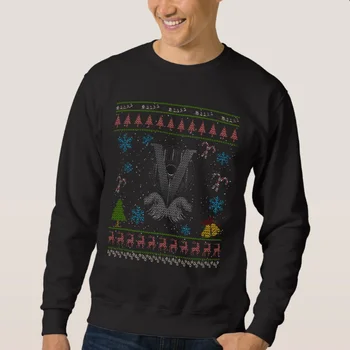 Çirkin noel kazağı Viking'er Gemi Kalkanı Noel Hediyesi Tişörtü %100 % Pamuk Rahat Erkek svetşört Moda Streetwear