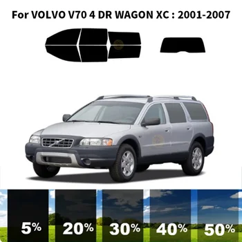 Önceden kesilmiş nanoceramics araba UV Pencere Tonu Kiti Otomotiv Cam Filmi VOLVO V70 4 DR VAGON XC 2001-2007